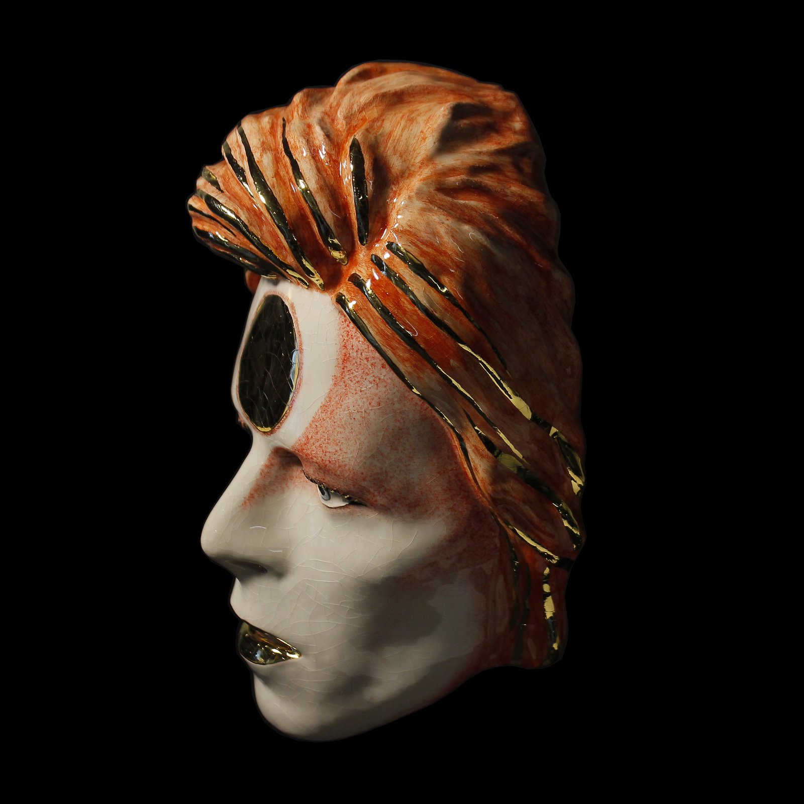 Ziggy Stardust' Special Edition Painted Ceramic Face Sculpture 