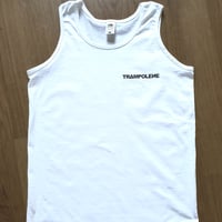 Image 4 of TRAMPOLENE vest in black or white, mens slim fit 'athletic' style