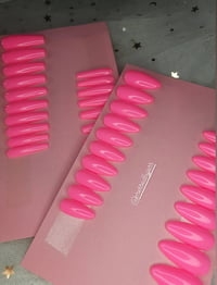 Image 4 of Hot Pink Basics Gel Press On Collection 