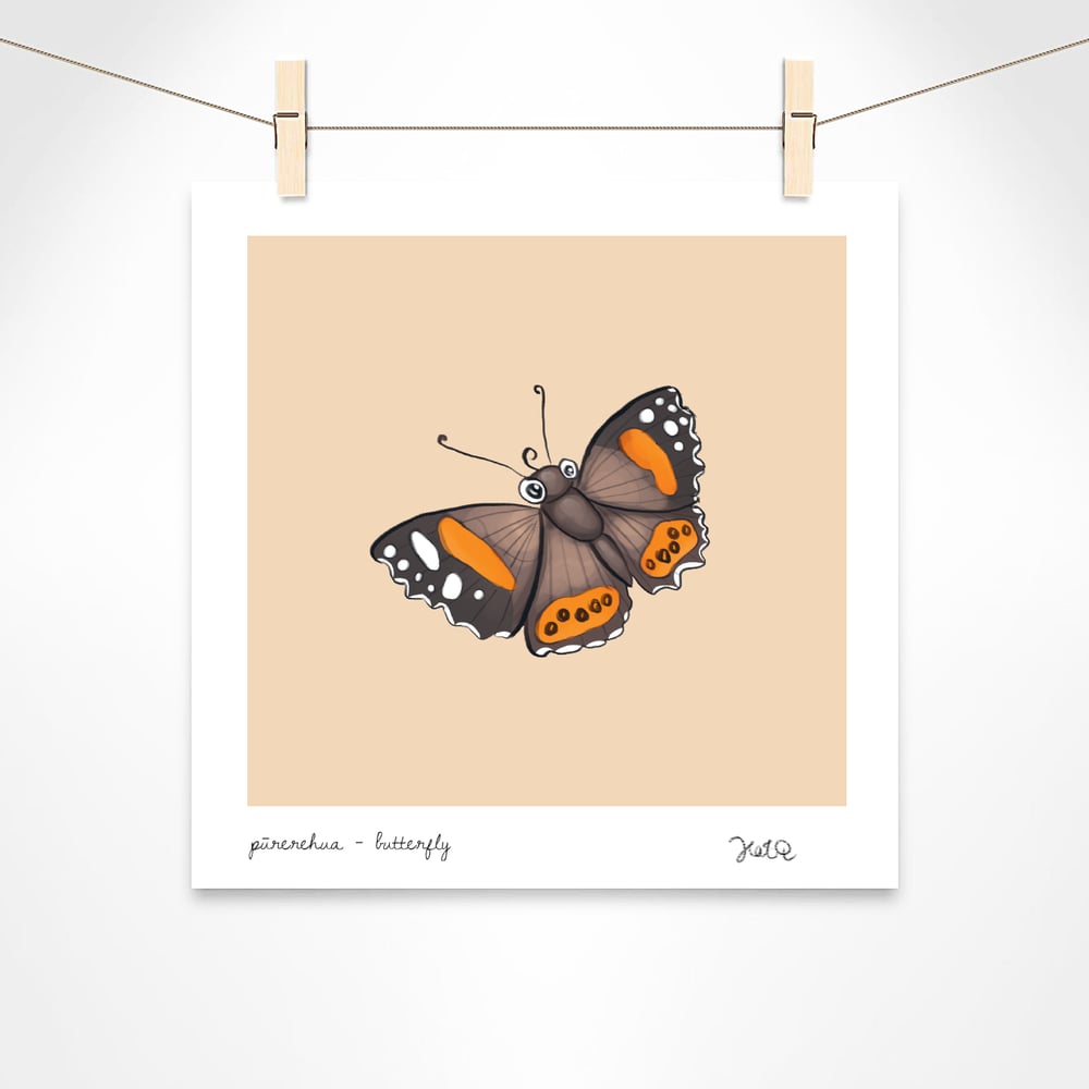 Pūrerehua - Butterfly [Art Print]