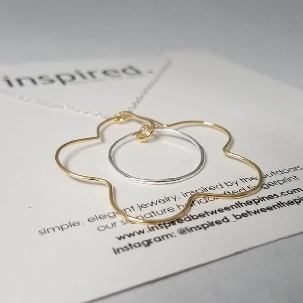 Image of Modern blossom necklace