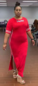 Image of Plus Size BodyCon Stripe Dress