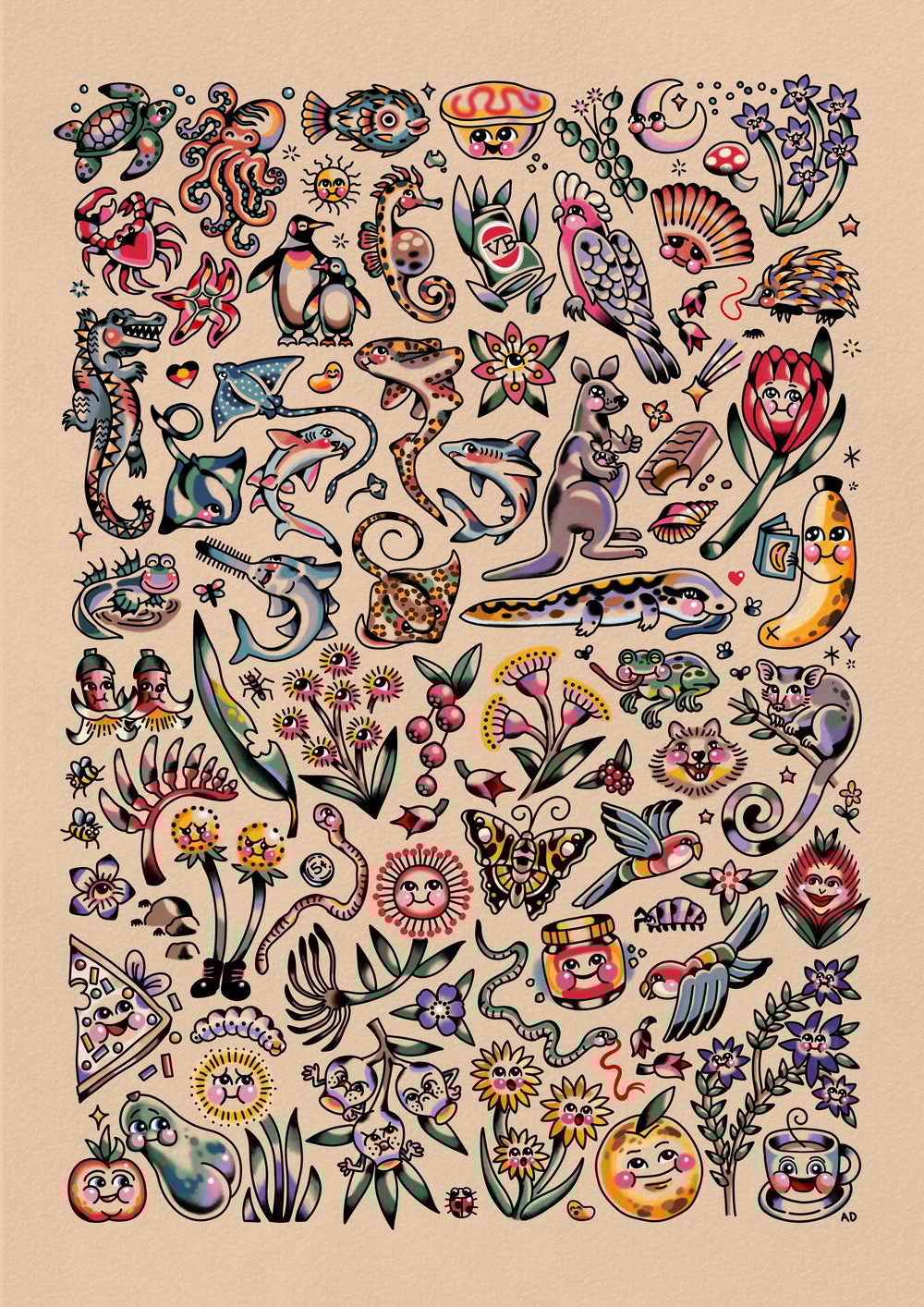 Flora and Fauna A2 Poster