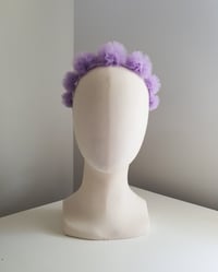 Image 2 of TULLE PUFF HEADBAND : LILAC