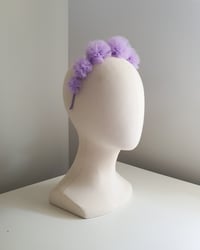 Image 3 of TULLE PUFF HEADBAND : LILAC