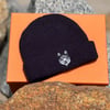 Navy Wolf beanie 