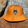 Mustard Wolf Bucket  Hat