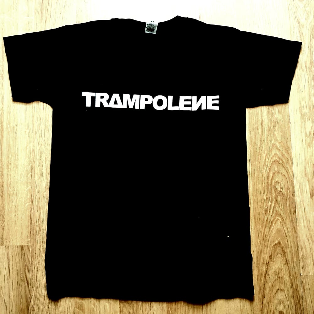 Image of TRAMPOLENE logo t-shirt in black or white