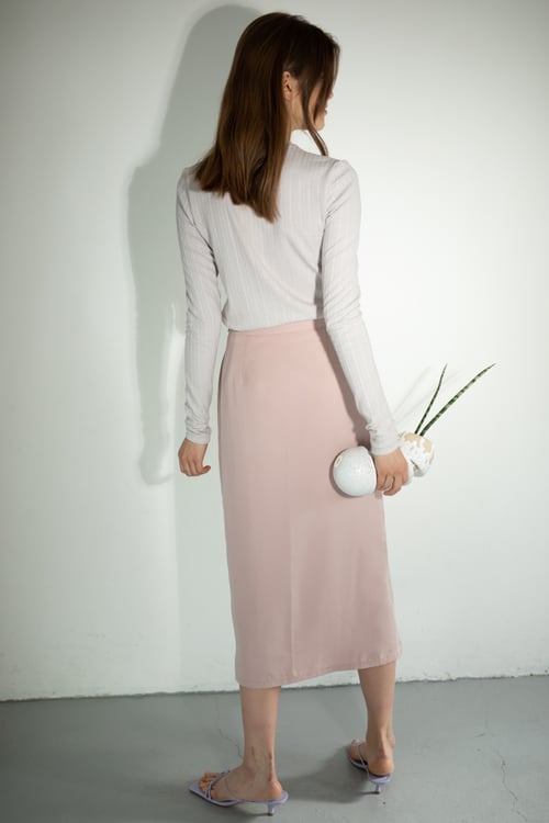 Image of Palette Pink Tencel Skirt