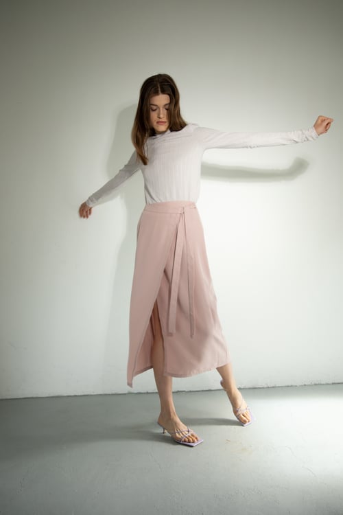 Image of Palette Pink Tencel Skirt