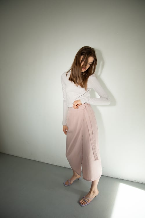 Image of Palette Pink Tencel Skirt