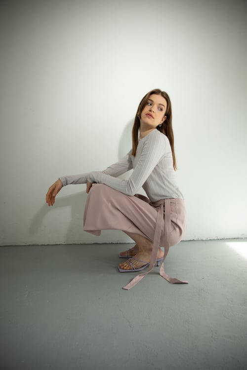 Image of Palette Pink Tencel Skirt