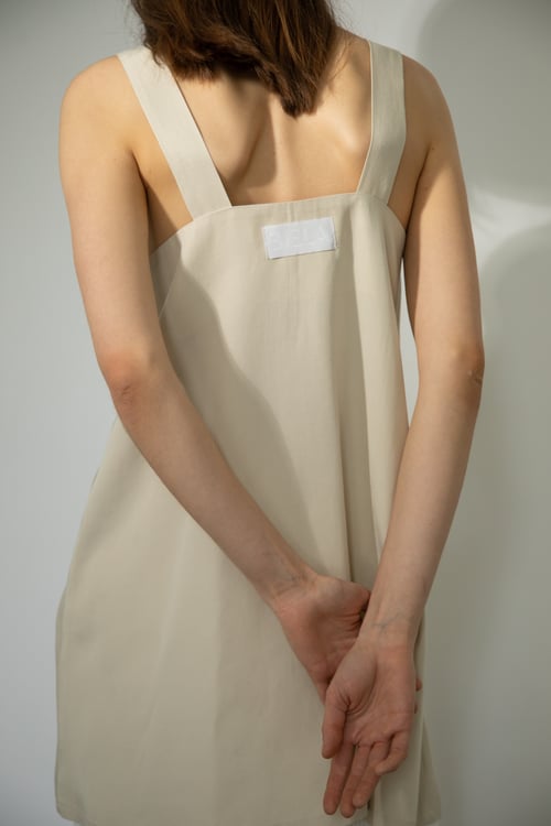 Image of Palette Beige Tencel Dress