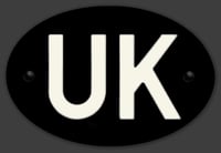 Image 2 of Magnetic Clean UK badge Black or White 180x120mm