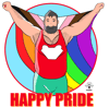 Happy Pride with Power Bear T-Shirt Unisex / various colors