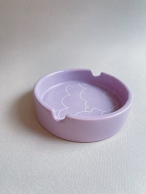 Clouds Ceramic Round Ashtray