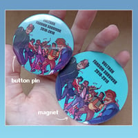 Image 1 of Voltron Pin and Magnet