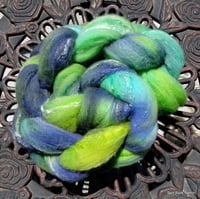 Image 3 of Mermaids Space Dyed Targhee Bamboo Silk 4 ounces - ON SALE