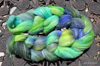 Image 1 of Mermaids Space Dyed Targhee Bamboo Silk 4 ounces - ON SALE