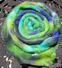 Image 4 of Mermaids Space Dyed Targhee Bamboo Silk 4 ounces - ON SALE