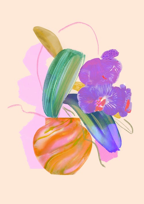 Image of Orchid mini-print