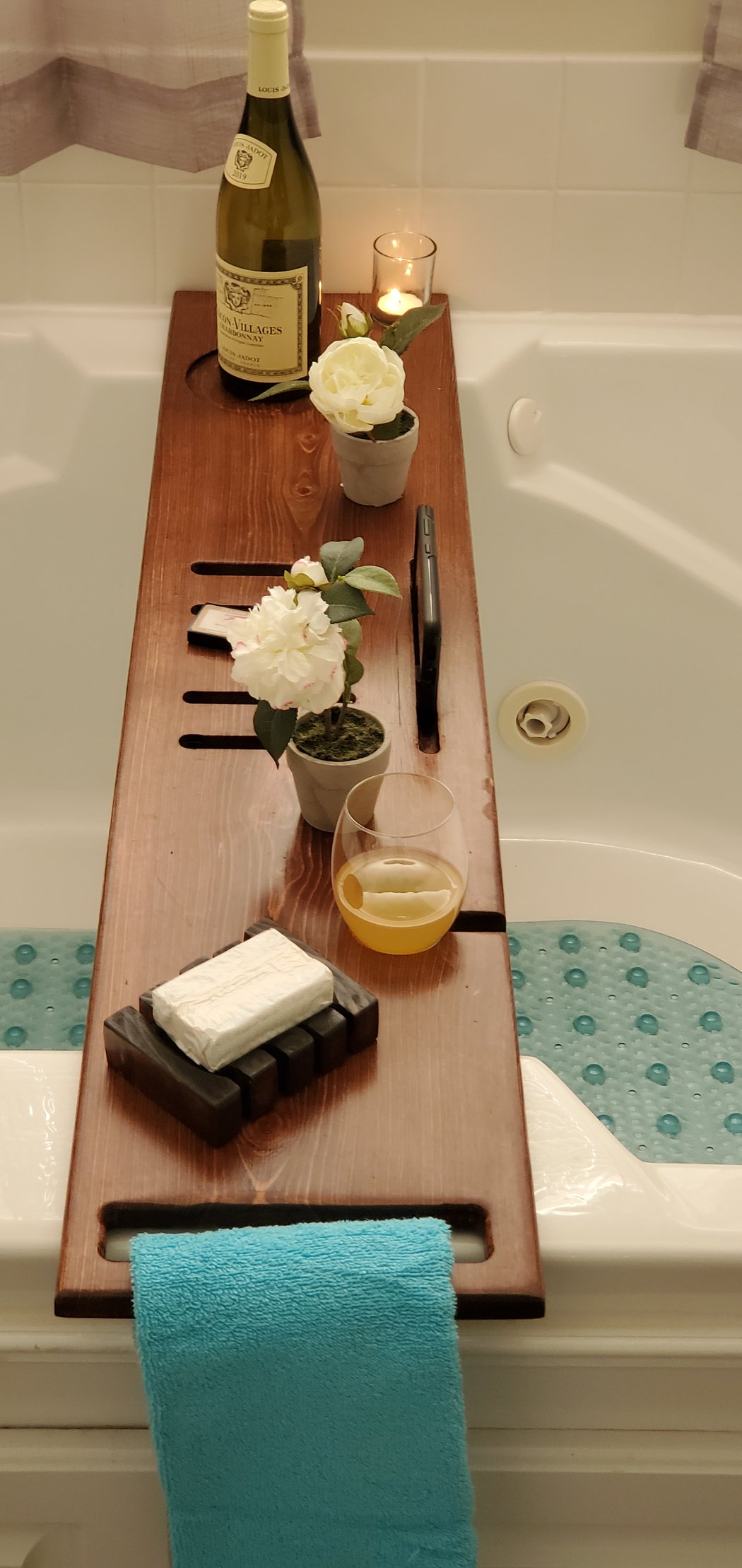 Solid Wood Bath Tray | dundeelwoodworks.com