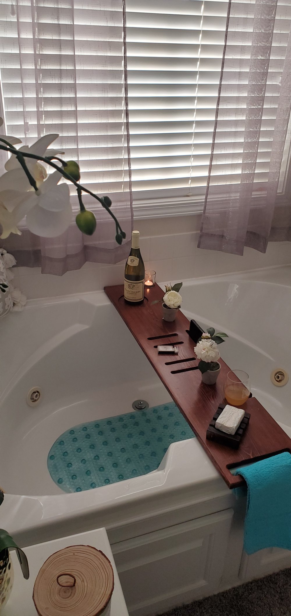Solid Wood Bath Tray