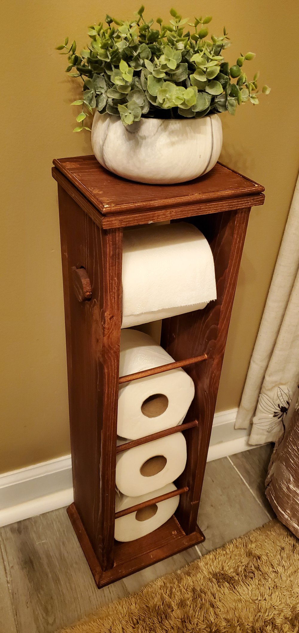 The Rustic Toilet Paper Tower Toilet Paper Holder, Toilet Paper Rack, Toilet  Paper Storage 