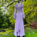 Image of Pale Lavender Sheer Ruffled "Dominique" Dressing Gown