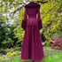 Wine Sheer Ruffled "Dominique" Dressing Gown FINAL CLEARANCE SALE! Was $299.99, now $99.99 Image 2