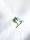 Image of 70) THE 'O' IMPRINT - TWO TONE - SIZE S - OFFWHITE & GREEN
