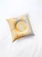 Image of 73) THE 'O' IMPRINT - TWO TONE - SIZE S - LIGHT GREY & MUSTARD