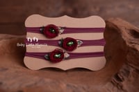 Image 4 of Christmas headband wine and green