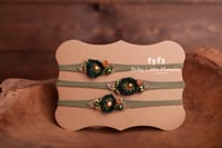 Christmas headband khaki green