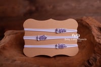 Image 8 of Little roses headband lilac