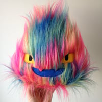 Image 4 of Medium “imagine what I could have done with your eyes” demon Calcifer plushie  - made to order