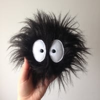 Image 1 of small soot sprite plushie - spirited away - studio ghibli  - made to order