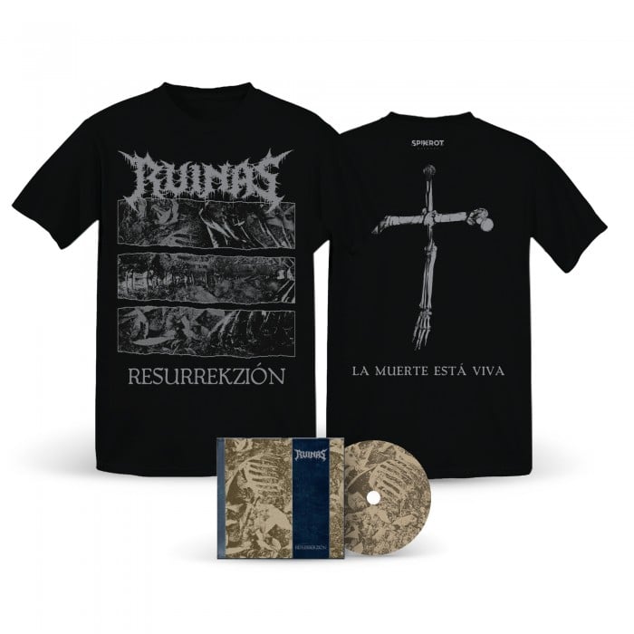 Image of RUINAS "Resurrekzión" T-shirt + CD bundle