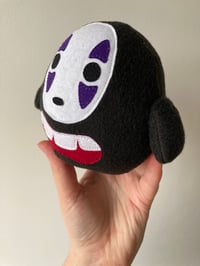 Image 3 of small no face spirit plushie - spirited away - made to order