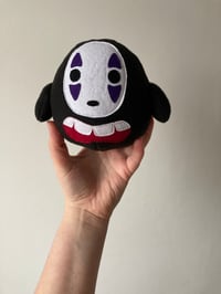 Image 5 of small no face spirit plushie - spirited away - made to order