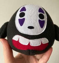 Image 4 of small no face spirit plushie - spirited away - made to order