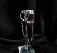Image 1 of The Drop Hoop Earrings