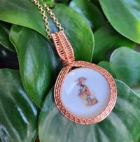 Image 3 of Copper Porcelain Pendant 