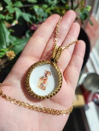 Image 2 of Gold Porcelain Pendant 