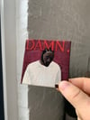 Kendrick Lamar's "DAMN" on 3x3in canvas panel