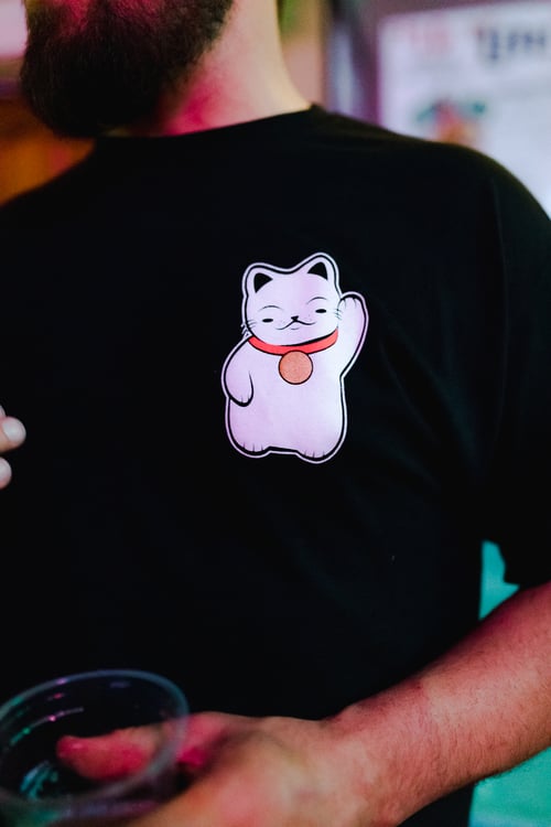 Image of Lucky Cat Black Tee