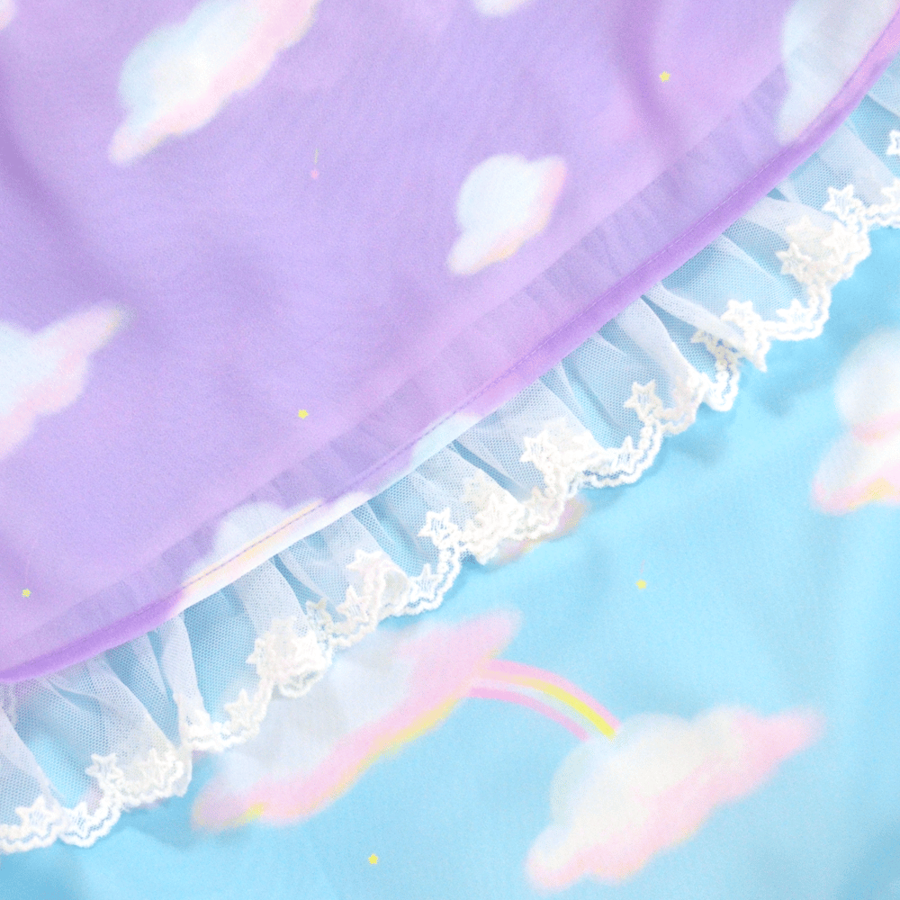 Fluffy Rainbow JSK: Sky Blue