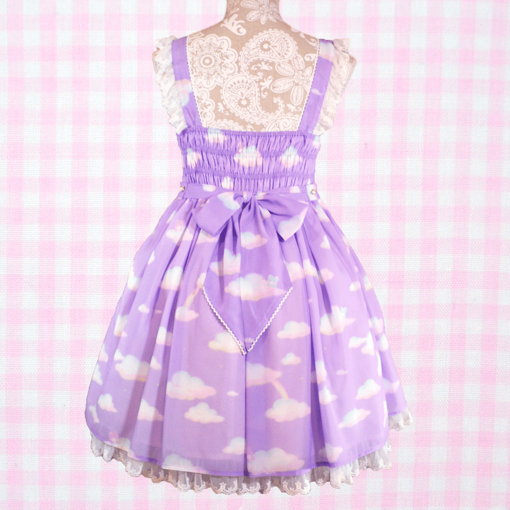 Fluffy Rainbow JSK: Lavender