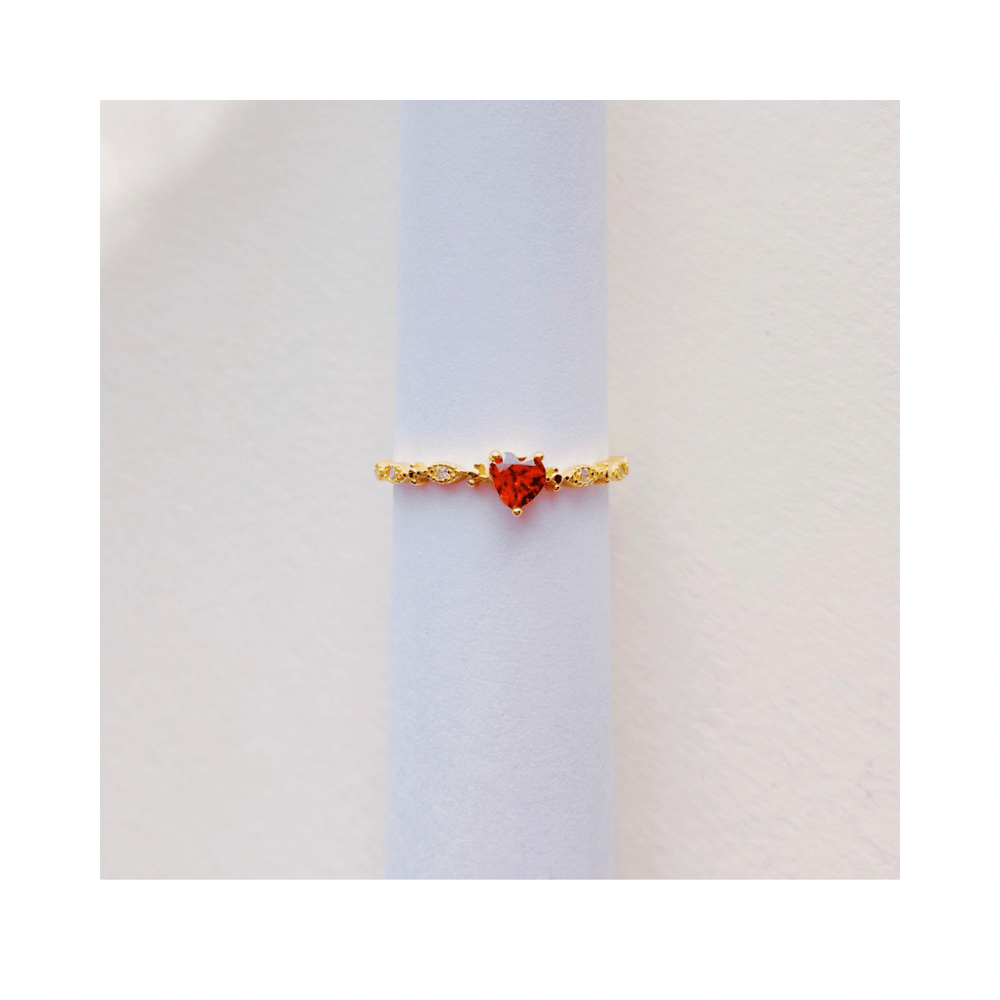 Image of 14K Ruby Love Ring