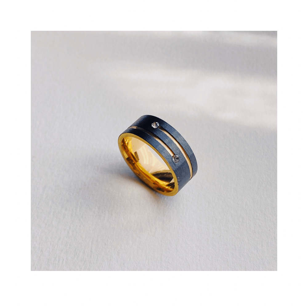 Image of Black Brushed Ring